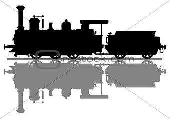 Vintage steam locomotive