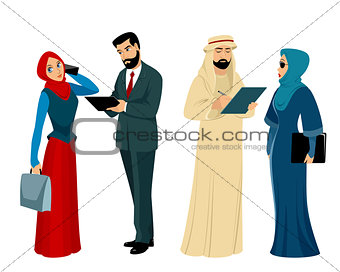 Arab businessmen and businesswomen