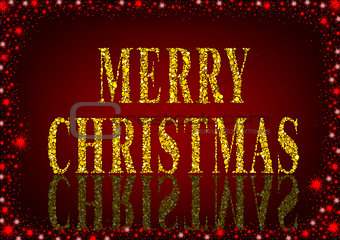 Red Merry Christmas Greeting