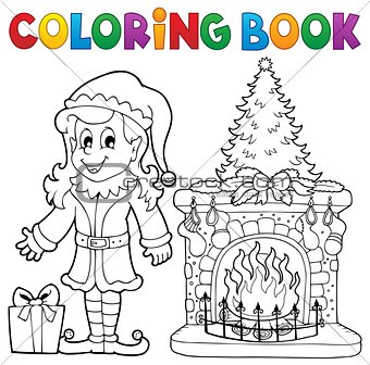 Coloring book Christmas thematics 7