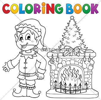 Coloring book Christmas thematics 8