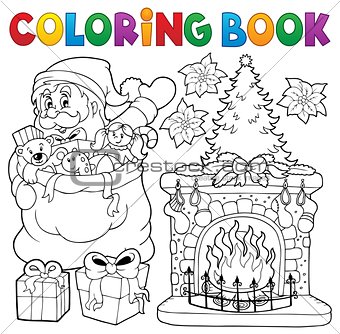 Coloring book Christmas thematics 9