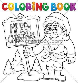 Coloring book Santa Claus thematics 3