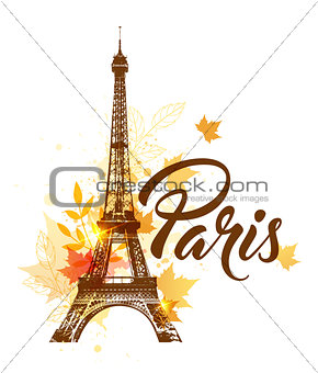Autumn Paris background