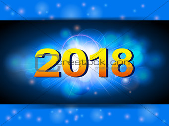 New years blue glowing background