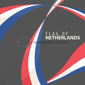 Flag of the Netherlands against a dark background