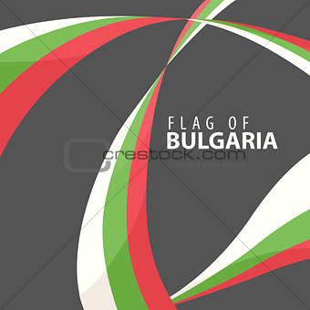 Flag of Bulgaria on a dark background