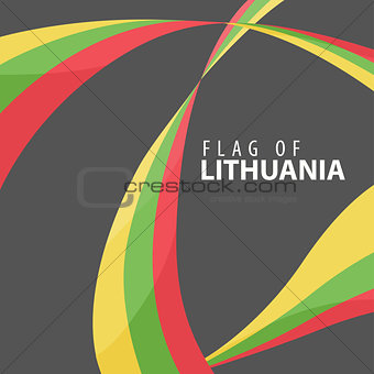 Flag of Lithuania against a dark background