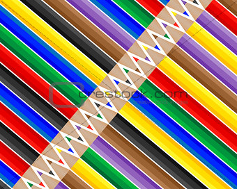 set of different pencils