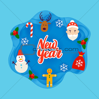 New Year Papercut Concept