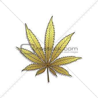 Golden Cannabis-Marijuana
