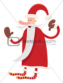 funny santa claus character cartoon