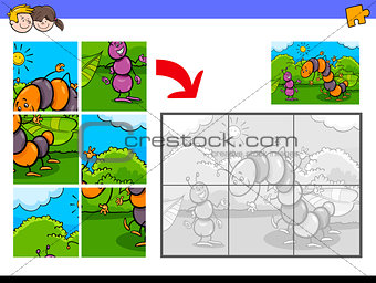 jigsaw puzzles with funny bug characters