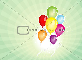 Balloons Party For Carnival And Holidays Background