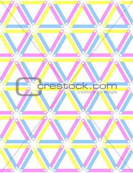 Seamless triangles, diamonds and hexagons pattern. 