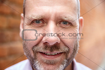 Close up portrait of a mature man