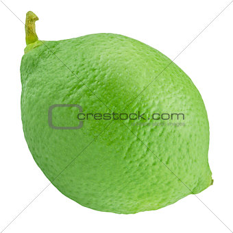 Fresh delicious lime isolated on white