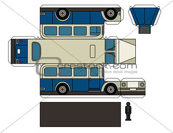 Paper model of a classic bus