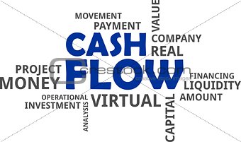 word cloud - cash flow