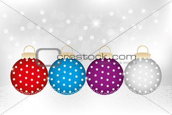 Decorative Christmas baubles