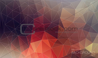 Triangle background with oblique lines