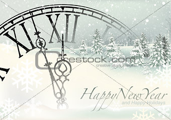 New Year Winter Background