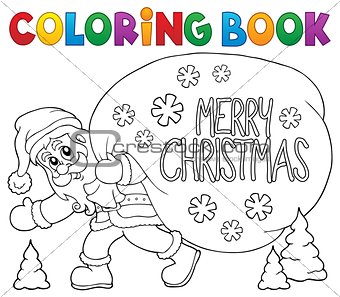 Coloring book Santa Claus thematics 6