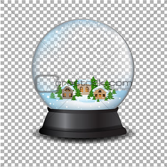Snow Globe With House