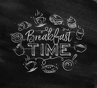 Monogram breakfast time chalk