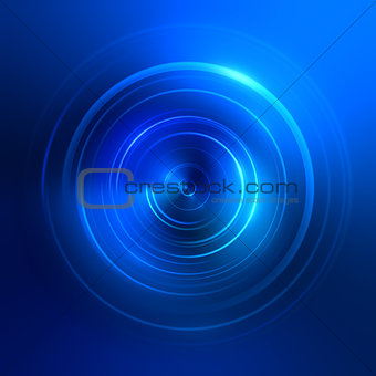 blue light circles background