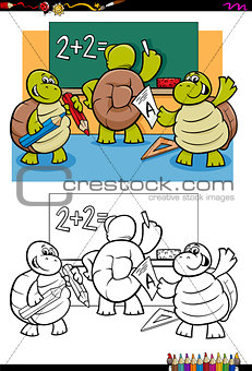 turtles pupil characters coloring book
