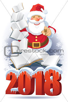 Santa Claus and books 2018