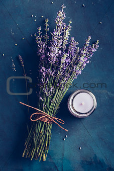 Fresh bundle of lavender and