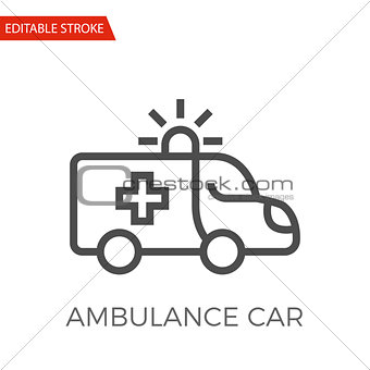 Ambulance Car Vector Icon