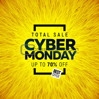 Cyber Monday sale banner