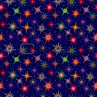 Seamless starry pattern