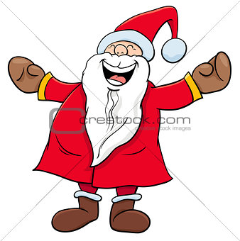 happy Santa Claus Christmas character