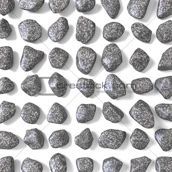 Abstract array made of rocks 3D