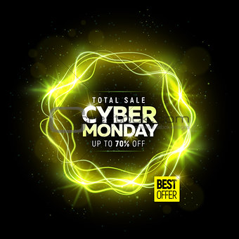 Cyber Monday sale banner
