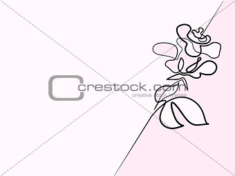 Beautiful rose flower logo