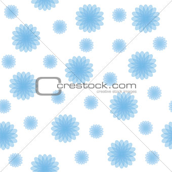 Abstract Blue Shapes Seamless Texture