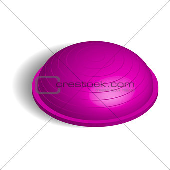Fitball in 3D isometric style, vector illustration.