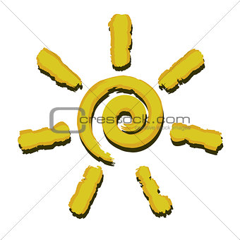 Spiral sun icon