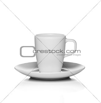 White espresso cup