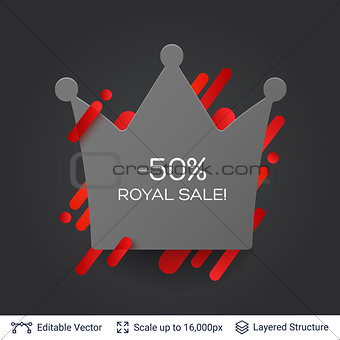 Black Friday Royal Sale badge.