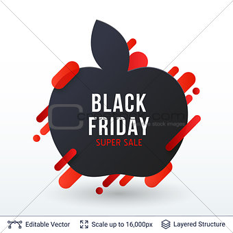 Black Friday Super Sale badge.