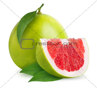 Pomelo citrus fruit isolated