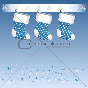 Blue Christmas boots