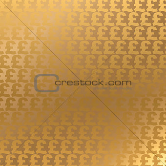 Golden Pound Sterling background