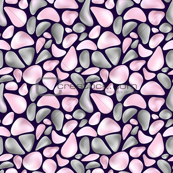 pattern with gray and pink stones